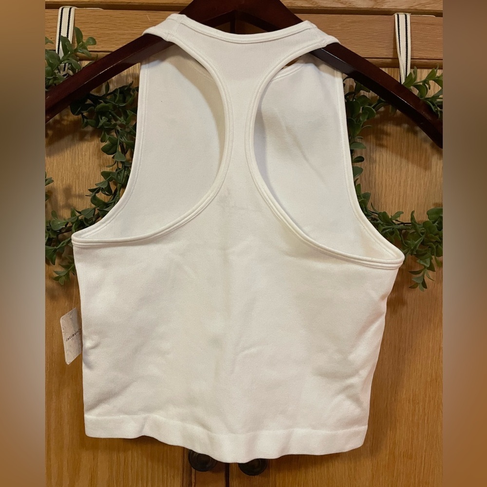 NWT Free People Hayley Brami Racerback Tank Top White XS/S - Picture 3 of 10